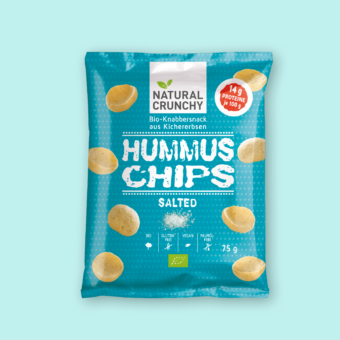8x BIO Hummus Chips Salted 75g NaturalCrunchy